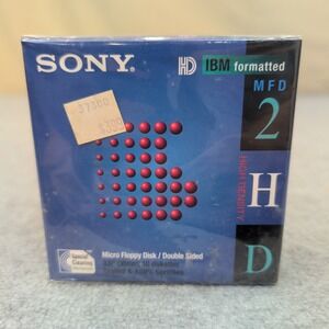 Sony 10MFD 2HD CF 3.5 Inch Micro Floppy Disks 10 Pack IBM Formatted High Density